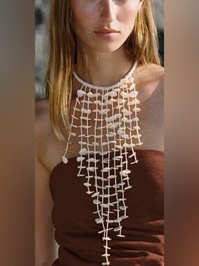 Zara Shell Cord Necklace
